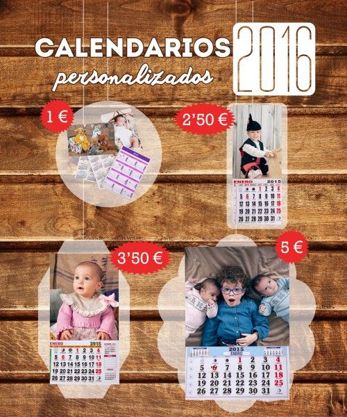 Calendarios personalizados 2016